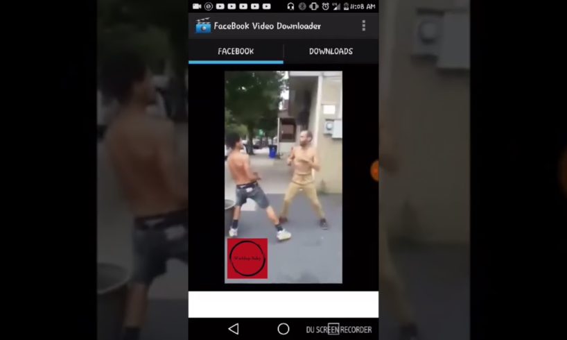 Hood fights young guy fights crackhead neither would give up
