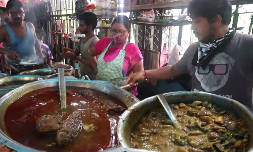 Kolkata Office Time Lunch Break | Jitna Sasta Utna Varieties | Rice Thali Only 20 Rs/ | Street Food