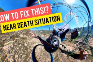 NEAR DEATH - Acro Paragliding going WRONG!!