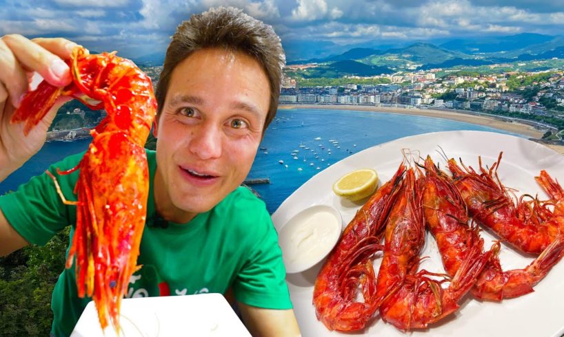 San Sebastian Food Tour - GIANT SCARLET PRAWNS 🦐 + Best Tortilla in Spain!! | Europe Food Paradise