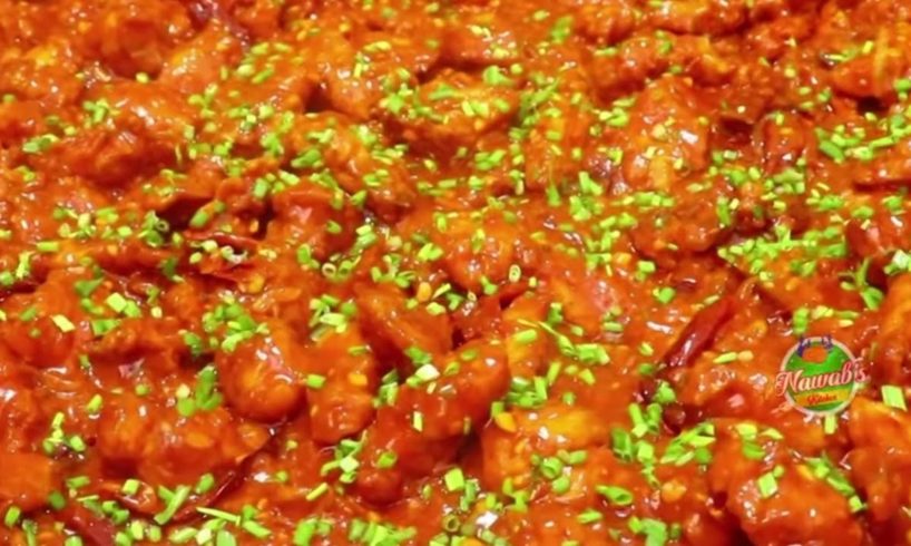 Schezwan Chicken Recipe | Restaurant style IndoChinese Chicken Starter  | Nawabs kitchen