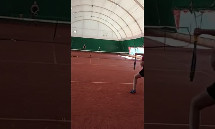 Tennis training with Pro, triangle exercise @Magdalena_tennis training🎾🔥