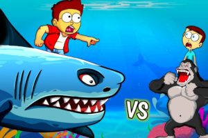 Under water Fight Shiva and Kanzo - Animal Revolt Battle Simulator