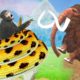 Woolly Mammoth Vs Titanoboa Snake Lion Bull Animal Fight for Monkey Rescue Saved by Mammoth Elephant