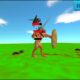 aquiles vs invertebrados gigantes / animal revolt battle simulator / animal fights