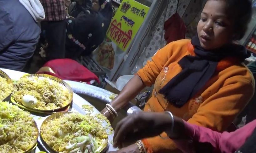 Best Street Biryani Seller ( Husband & Wife ) || Chicken Biryani @ 60 rs Plate || Indian Street Food