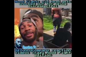 Crazy Hood Fights old head gets knocked out for being disrespectful 18+