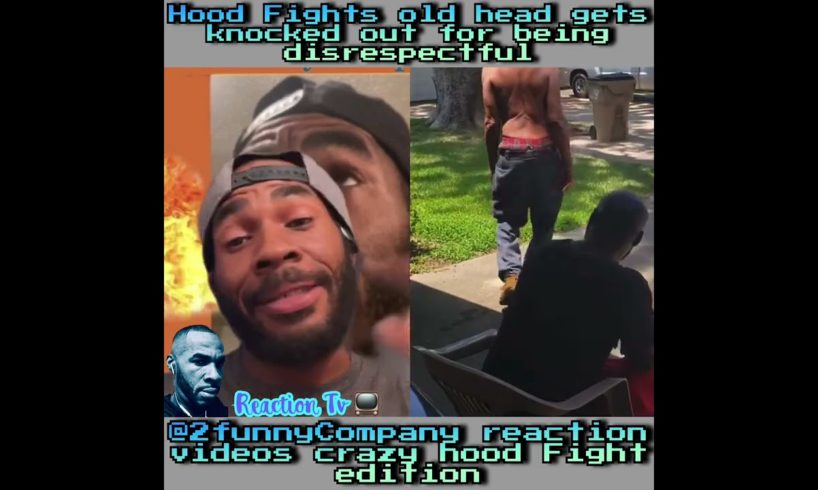 Crazy Hood Fights old head gets knocked out for being disrespectful 18+