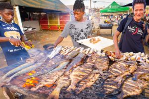 EXTREME Street Food in Africa!! SEAFOOD MOUNTAIN on Beach in Dakar, Senegal!!