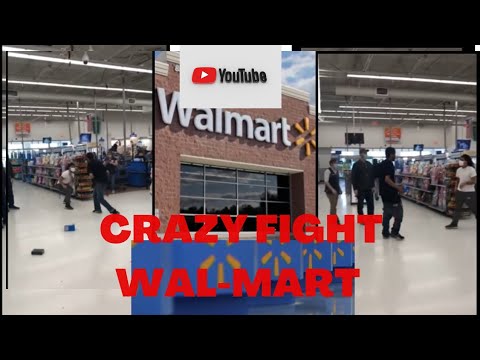 FIGHT AT WALMART BOYZ WILL BE BOYZ BIG FIGHT