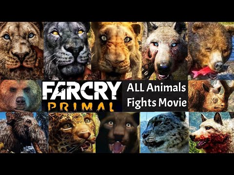 Far Cry Primal ALL Animals Fights - ALL Animal Fight in Far Cry
