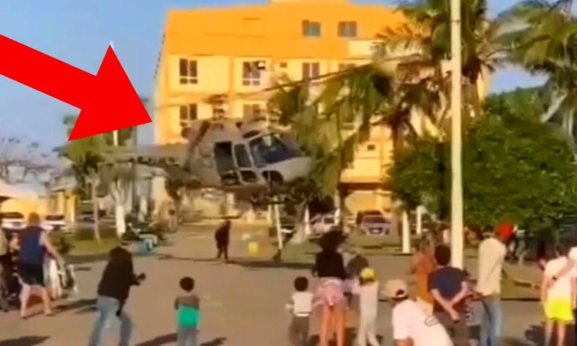 Helicopter Nearly CRASHES In Crowded Place - Daily dose of aviation