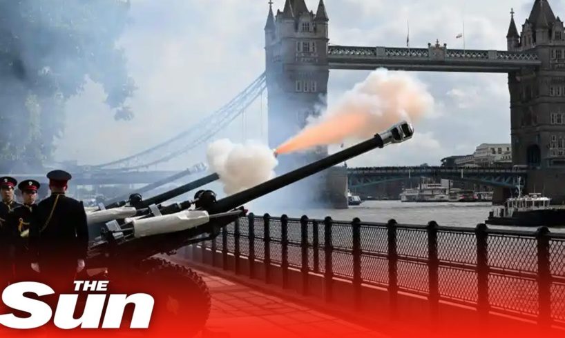 Incredible 96-gun salute rings out across Britain to honour Queen’s life