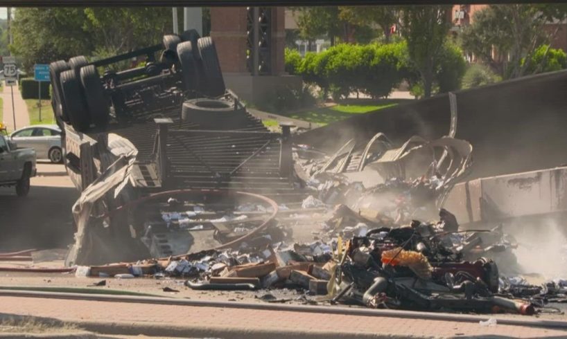 Medical examiner identifies semi-truck driver who died in fiery Allen crash