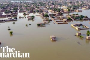 Pakistan floods: drone footage shows scale of destruction