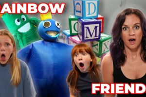 Rainbow Friends In Real Life - Night 1 & 2 with Blue & Green
