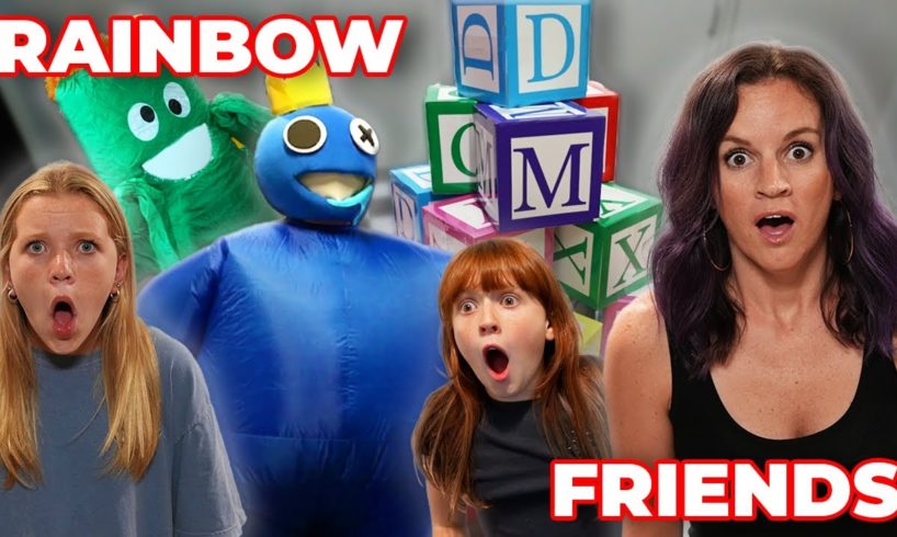 Rainbow Friends In Real Life - Night 1 & 2 with Blue & Green