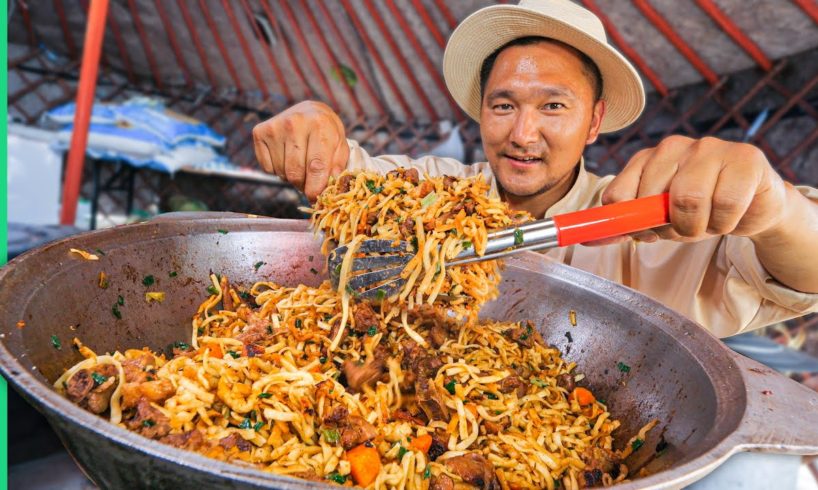 Street Food in Mongolia!! DANGEROUS Soviet Milk Can Mutton!!