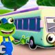 Stretching Baby Buses | Gecko 2D | Learning Videos for Kids