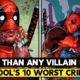 Top 10 Worst Things Deadpool Has Ever Done! Worse Than a Villain