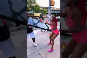 hood fight over tv!