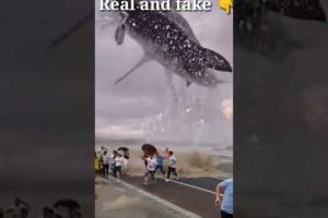 😅 whale 🦈 jumps 😂out of water🐋 #shorts 🤩😍 #viralvideo  #youtubeshorts #killerwhale  #queenelizabeth
