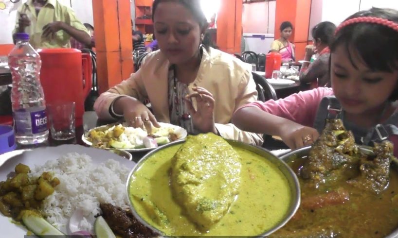 ইলিশ থালি সাথে ভাত ডাল সবজি যতখুশি - 320 Rs/ - New Adarsha Hotel Agartala Tripura