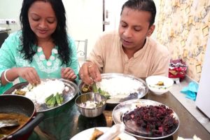 দীর্ঘদিন বাদে ফ্লাট এ দোলার সাথে লাঞ্চ করলাম | Rice | Alu Begun Diea Ilish Macher Tel Jhol