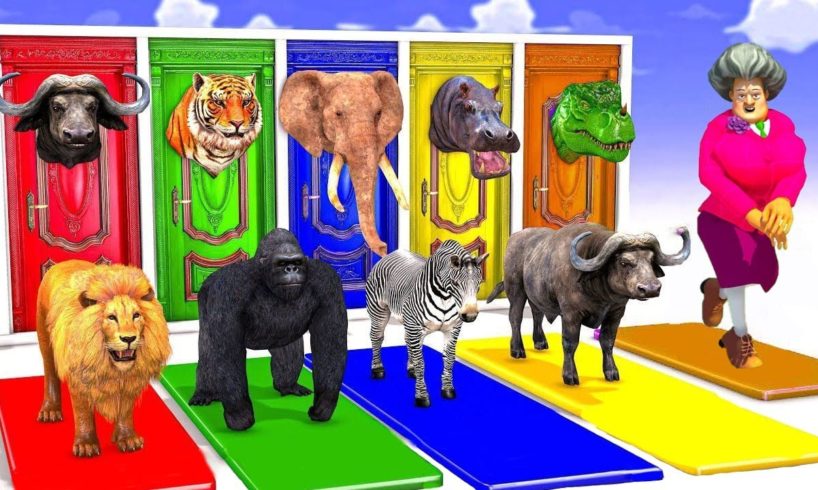 Animal Crossing Fountain Mammoth Elephant Cow Scary Teacher With Gorilla Choose The Right Wall Video