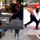 Black Dude Hood Fight with Muay Thai Kid