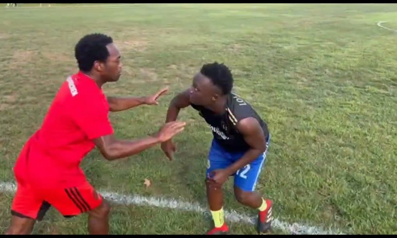 HOW FOOTBALLERS FIGHT FOR A LONGBALL IN THE HOOD⚽️