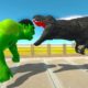 HULK GORO vs DARK T-REX OASIS DEATH RUN - Animal Revolt Battle Simulator