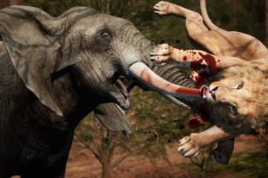 Jungle Animals Fights for Food - Elephant vs Lion | Elephant Rescues Deer | Real Animals Fights