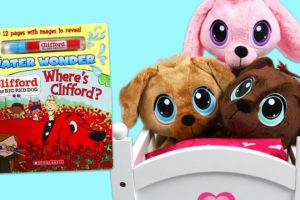Little Tikes Rescue Tales Cute Puppies Bedtime Routine and Story Time with Clifford the Big Red Dog!
