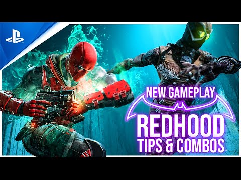 New RED HOOD Gameplay in Gotham Knights Tips | How to Play Redhood Abilities & Combos