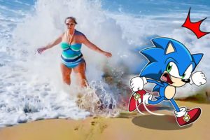 Run Sonic !! Ocean Eats Human 😂 Sonic in Real Life | Funniest Fails of the Week
