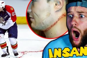 SOCCER FAN Reacts: NHL NEAR DEATH MOMENTS!