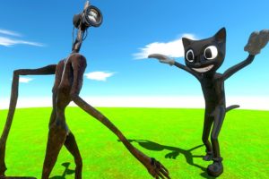 Siren Head FIGHTS Cartoon Cat - Animal Revolt Battle Simulator