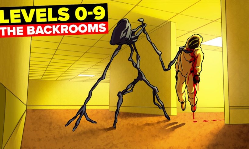 The Backrooms - Levels 0-9 - Entering The Backrooms (Compilation)