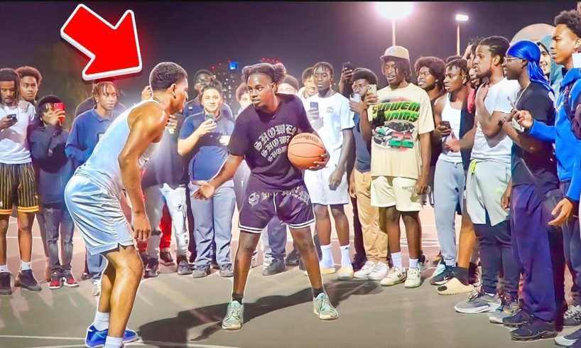 Trash Talker Wanted To FIGHT So We Ran The 1’s… (5v5 Basketball)