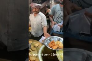 Heavy Rush in Breakfast | Patna Nasta Dokan | 50 Rs/ Plate #shorts #ashortaday #poori