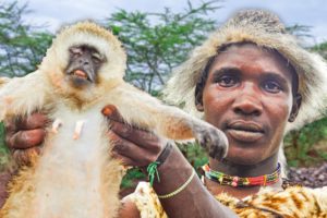 72 Hours with Africa's Last Monkey-Eating Tribe!!