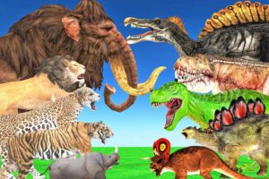 Animal Revolt Battle Simulator Dinosaurs vs Wild Animals The Toughest of all Zombie Mammoth Elephant