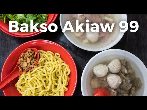 Bakso Akiaw 99 - Beef Meatballs and Noodles | Indonesian Food in Jakarta, Indonesia