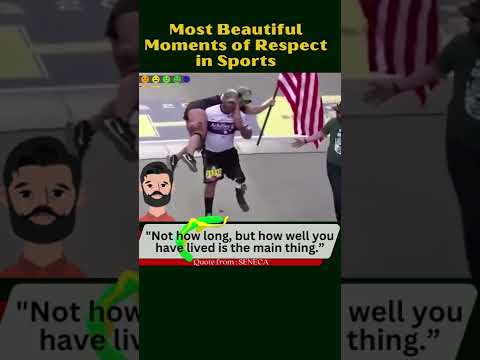Beautiful Moments Of Respect in sports #5 | #shorts #respect #football #footballshorts #moments