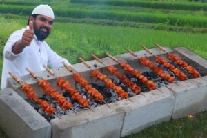 Chicken Pahadi kebab no Tandoor |  Hariyali Chicken Tikka | How To Make Green Chicken Kebab | Nawab