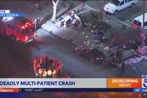Driver arrested in Pomona crash that killed 1, injured 12; victim ID'd