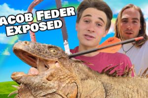 EXPOSED Jacob Feder Tortures Dying Iguana To Fake 30,000$ Rescue Video