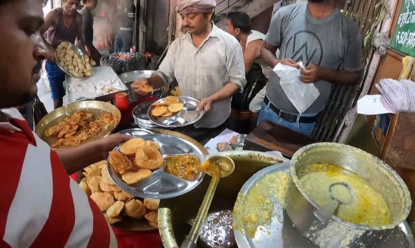 Heavy Rush in Breakfast | Patna Nasta Dokan | 50 Rs/ Plate