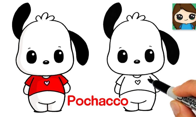 How to Draw Cute Puppy Pochacco | Sanrio
